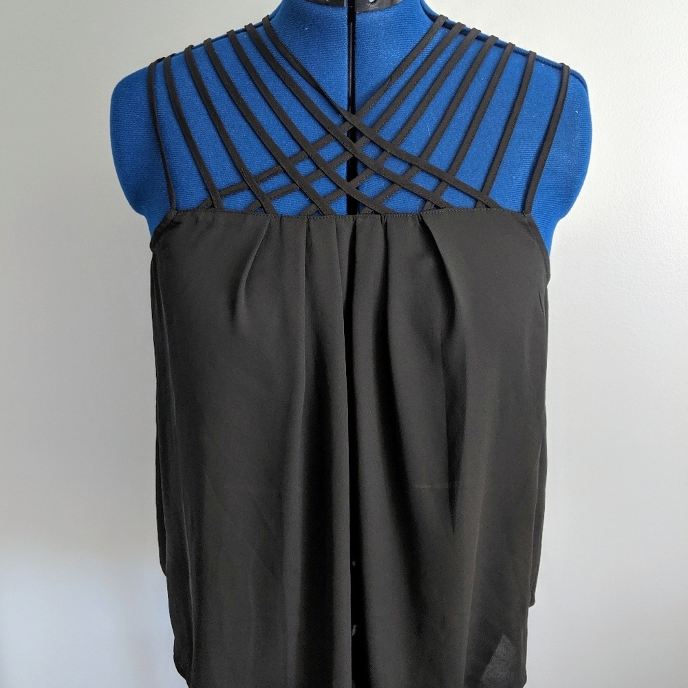 Torrid Strappy Sheer Tank Top